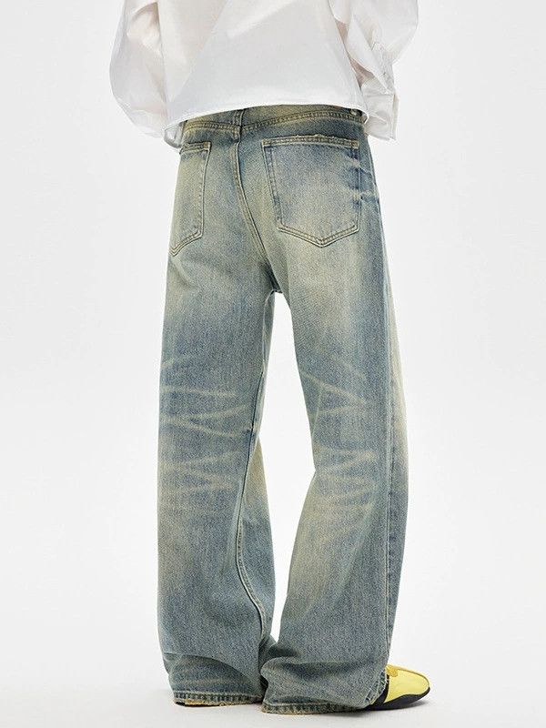 Vintage Men's Vintage Washed, Distressed Blue Jeans Size US 32 / EU 48 - 4 Thumbnail