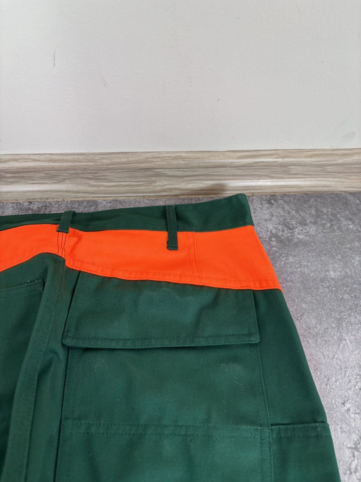 Other Mascot Men’s NEW Reflective Green/Orange Safety Work Pants Size US 32 / EU 48 - 16 Thumbnail