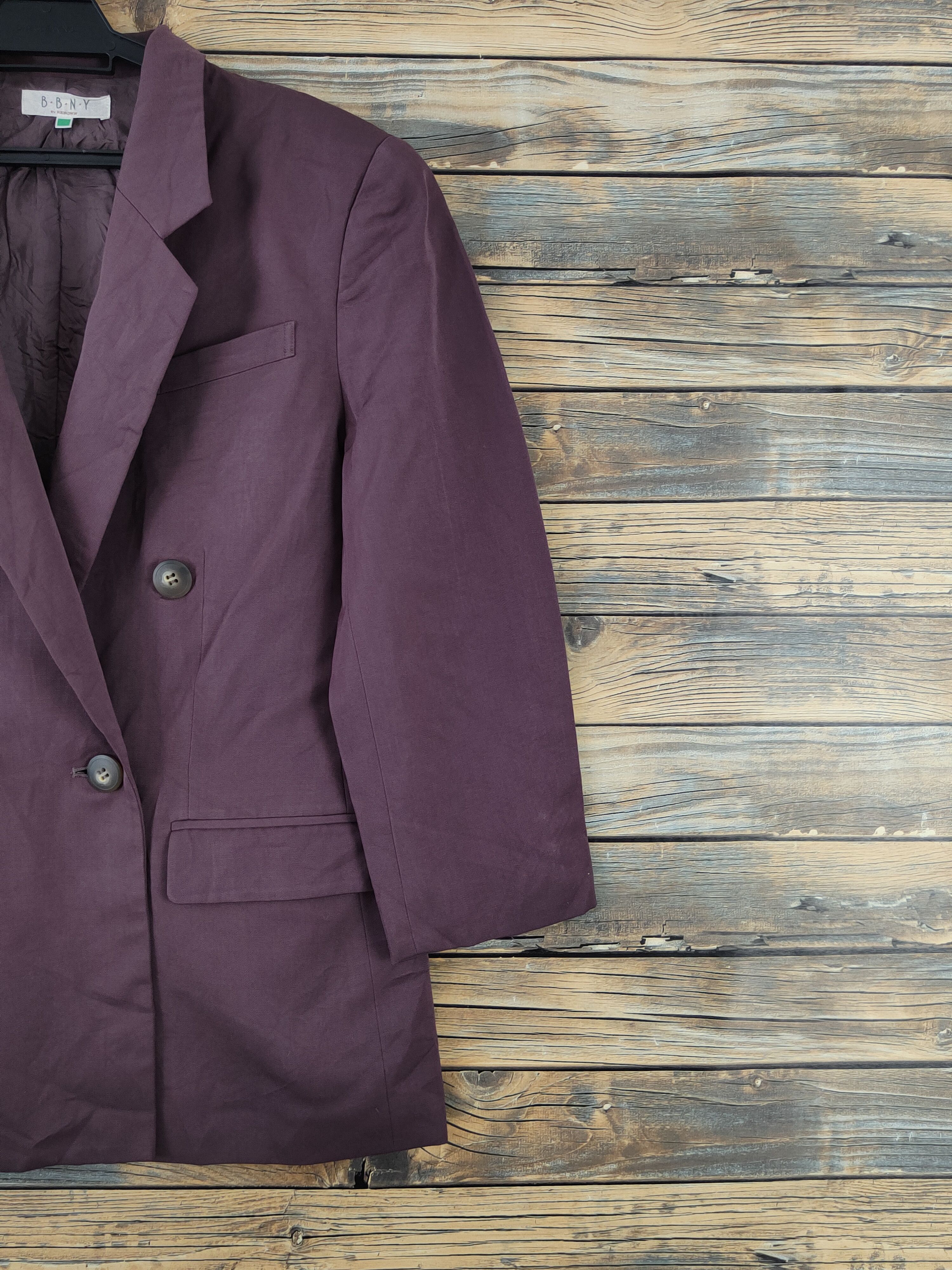 Japanese Brand × Vintage Retro Designer by B.B.N.Y Purple Blazers Size M / US 6-8 / IT 42-44 - 6 Thumbnail