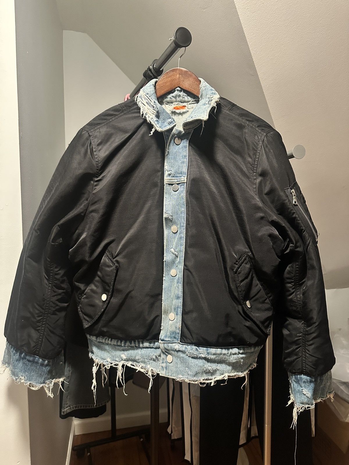 Amiri Amiri Reversible Denim Bomber Jacket Size US L / EU 52-54 / 3 - 1 Thumbnail