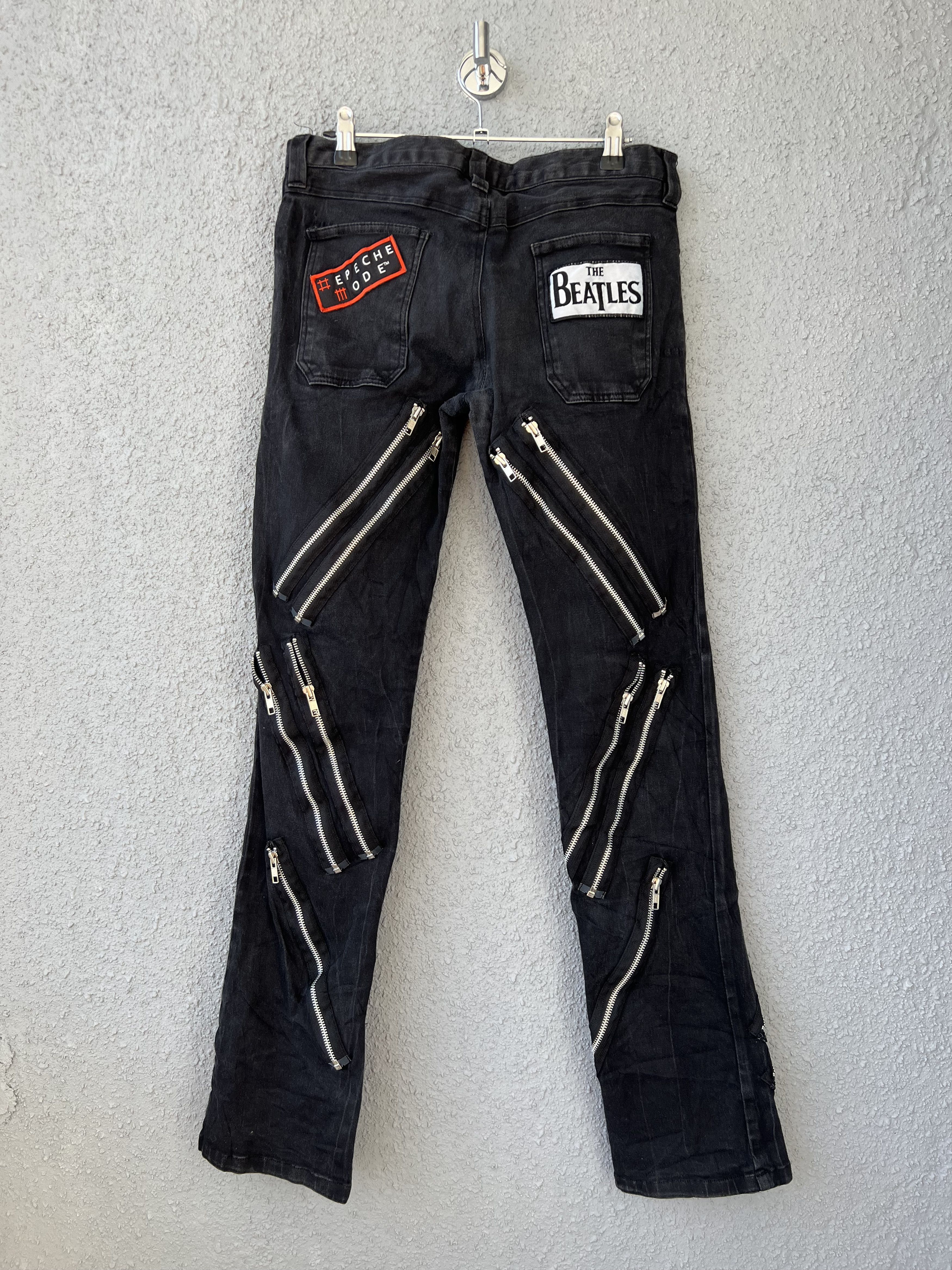 Band Tees × Vintage Black Pistol Denim Zipper Jeans 32 Size US 32 / EU 48 - 5 Thumbnail