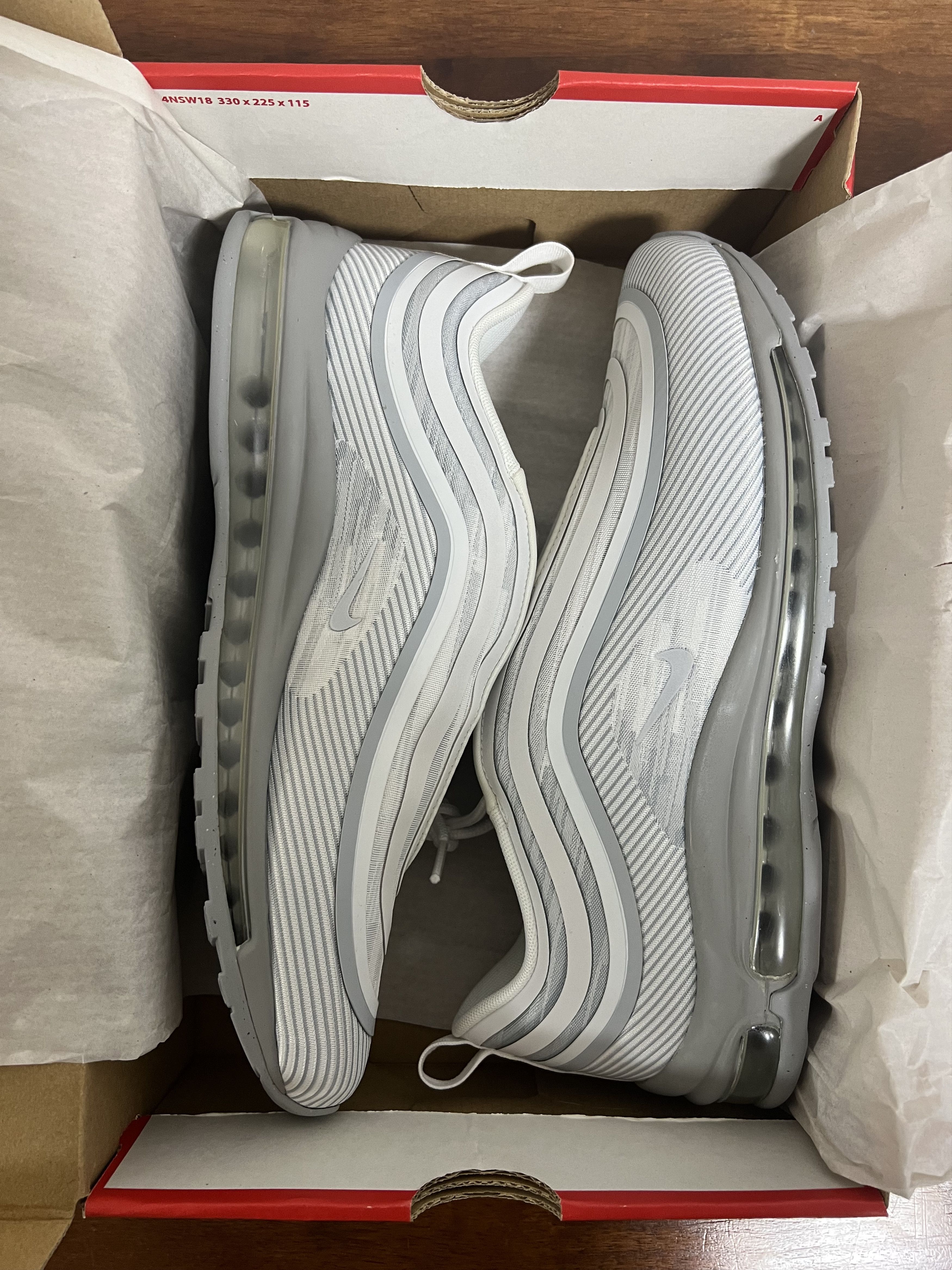 Nike 💚 2018 Nike Air Max 97 UL '17 Pure Platinum 3M US 11 NEW Size US 11 / EU 44 - 10 Thumbnail