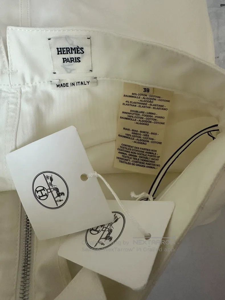 Hermes Hermes Set, white skirt Size 25" / US 0 / IT 36 - 8 Thumbnail