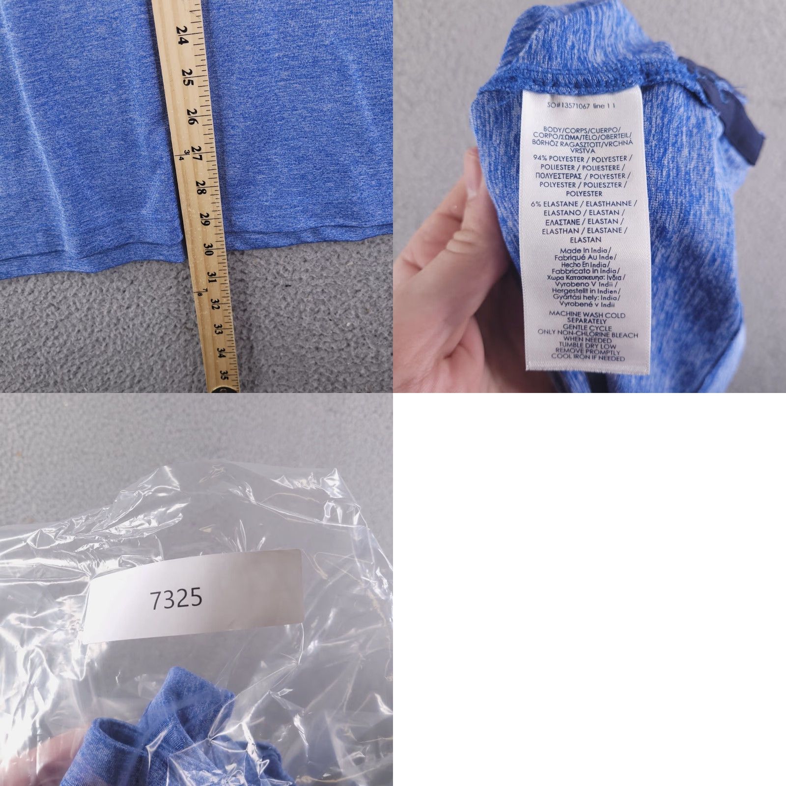 Chaps Chaps Polo Shirt Mens 2XL Golf Short Sleeve Blue Polyester Performance Size US XXL / EU 58 / 5 - 8 Thumbnail