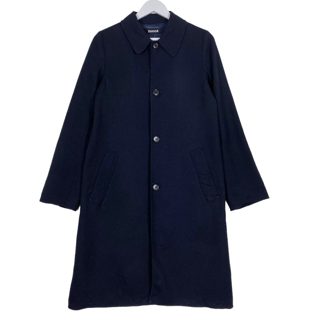 Issey Miyake × Zucca 💥ZUCCA BY ISSEY MIYAKE BUTTON NAVY TOPCOAT Size US M / EU 48-50 / 2 - 1 Thumbnail