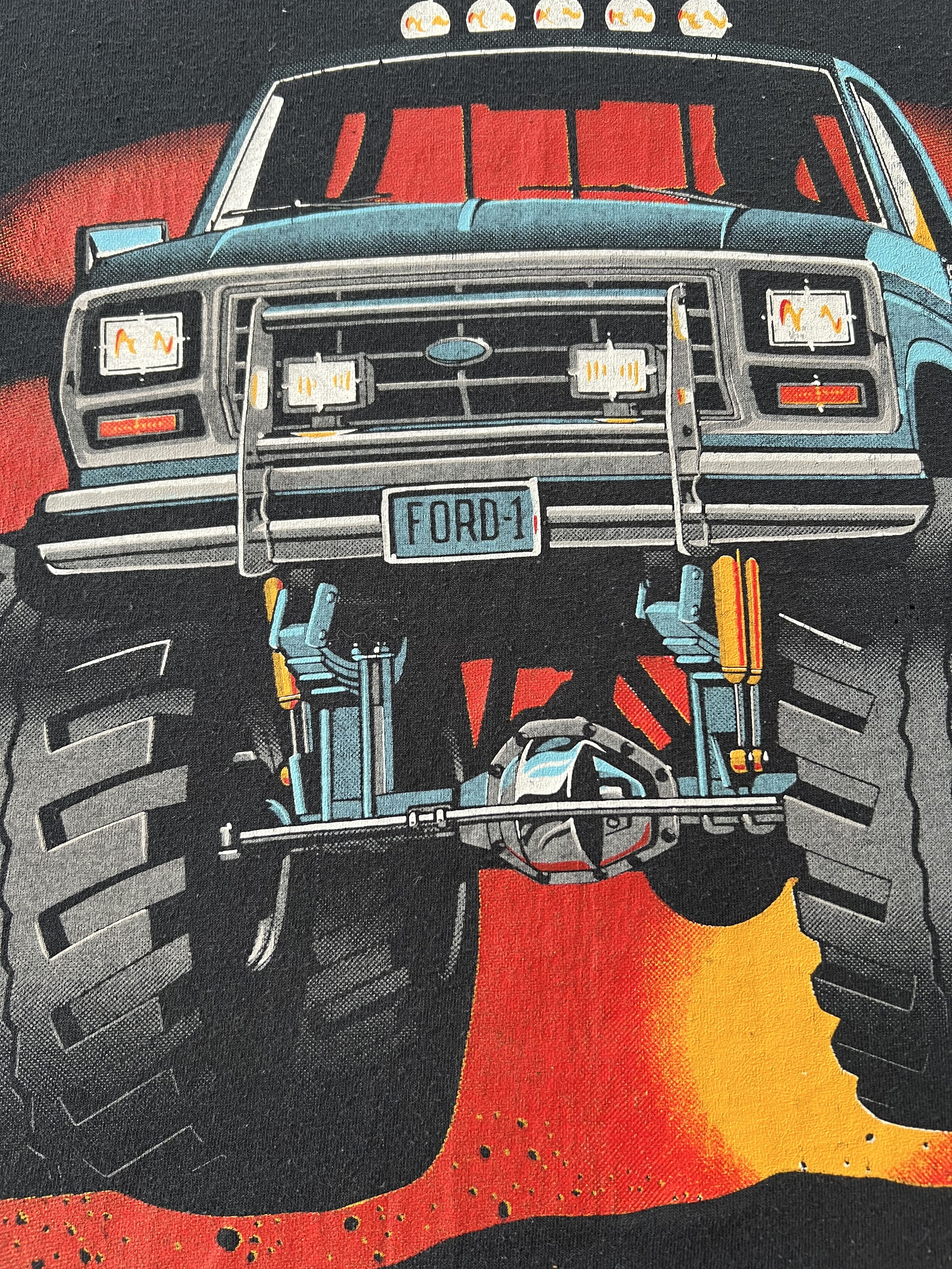 Vintage Vintage 80s Ford 4x4 Monster Truck Single Stitch T-shirt Size US XL / EU 56 / 4 - 4 Thumbnail