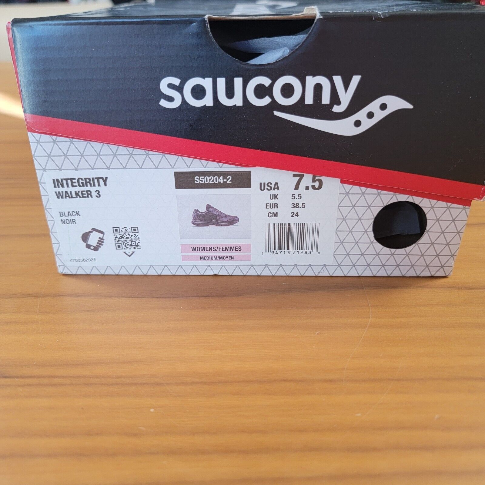 Saucony Saucony Women Black Integrity 3 Walking Shoes Sz 7.5 Size US 7.5 / IT 37.5 - 10 Thumbnail