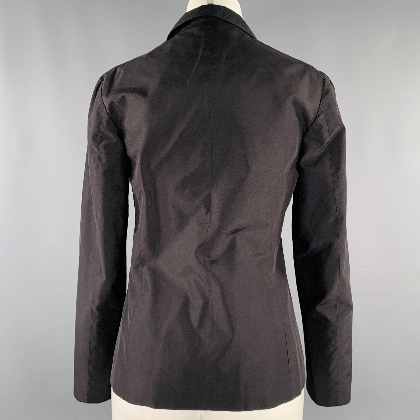 JIL SANDER Size 8 Black Single Breasted Blazer