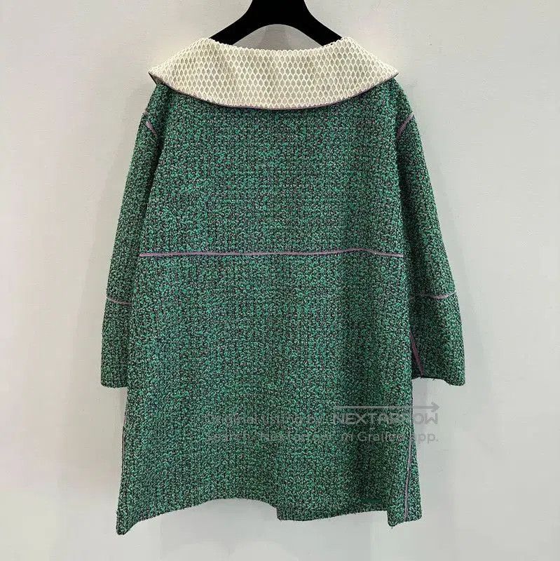 Chanel Chanel Green Cotton Coat for Women . Size S / US 4 / IT 40 - 3 Thumbnail