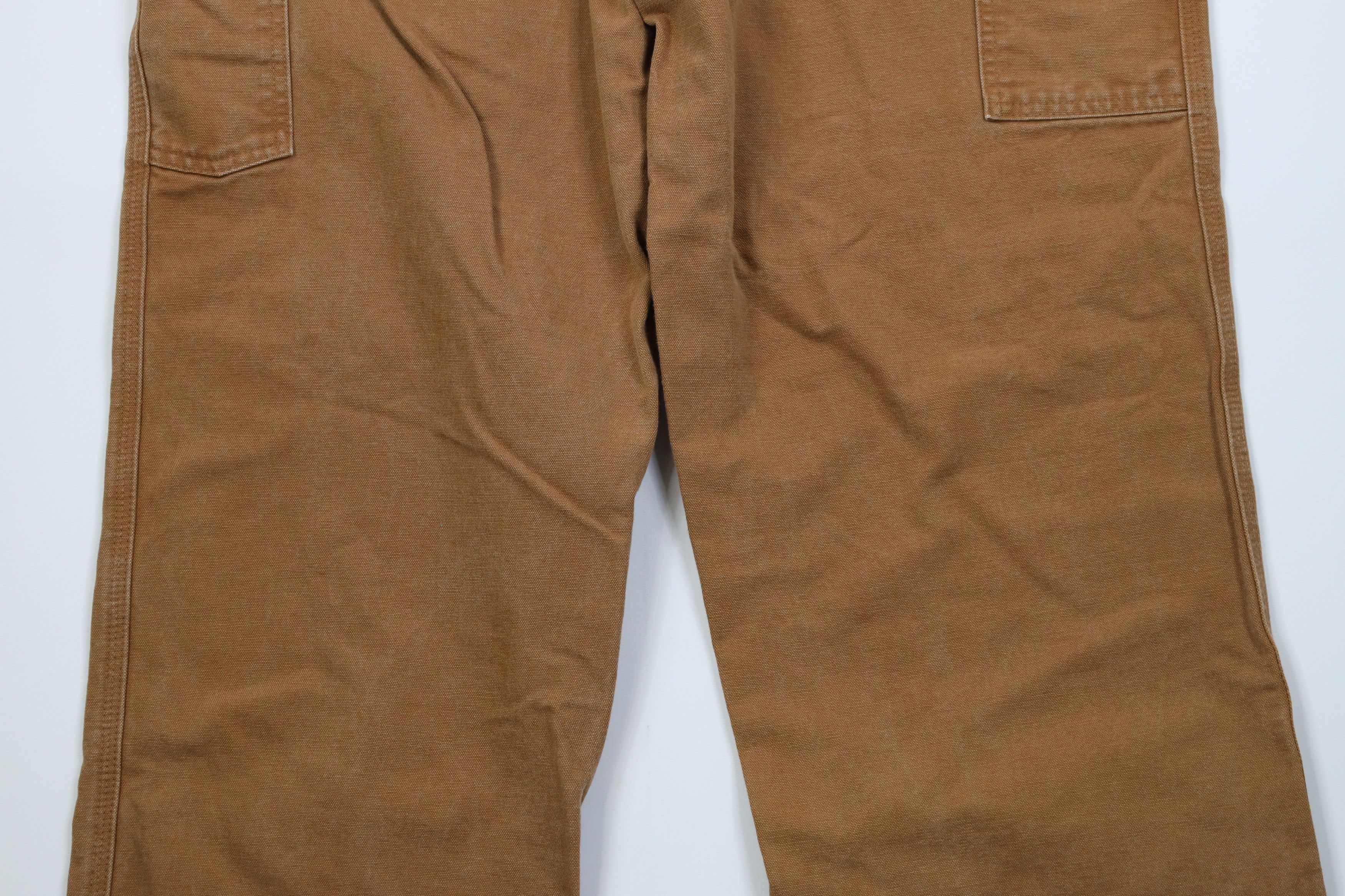 Carhartt Vintage Y2K Carhartt Wide Leg Dungaree Pants Duck Brown Size US 38 / EU 54 - 10 Thumbnail