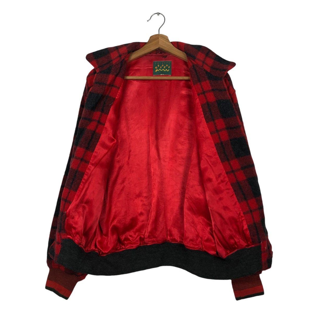 Japanese Brand VINTAGE WOOL HERRINGBONE BOMBER JACKET MESSAGE ISSEY MIYAKE Size US M / EU 48-50 / 2 - 15 Thumbnail