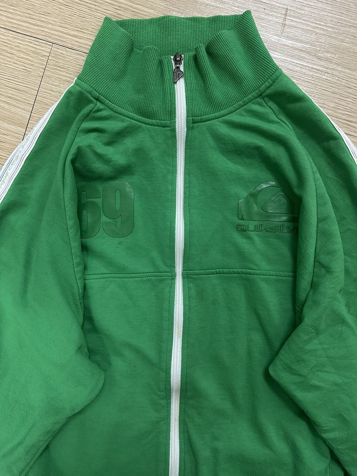 Beauty Beast × Quiksilver × Vintage Vintage Y2K Rare And Beautiful Quiksilver Green Sweater Size US L / EU 52-54 / 3 - 3 Thumbnail