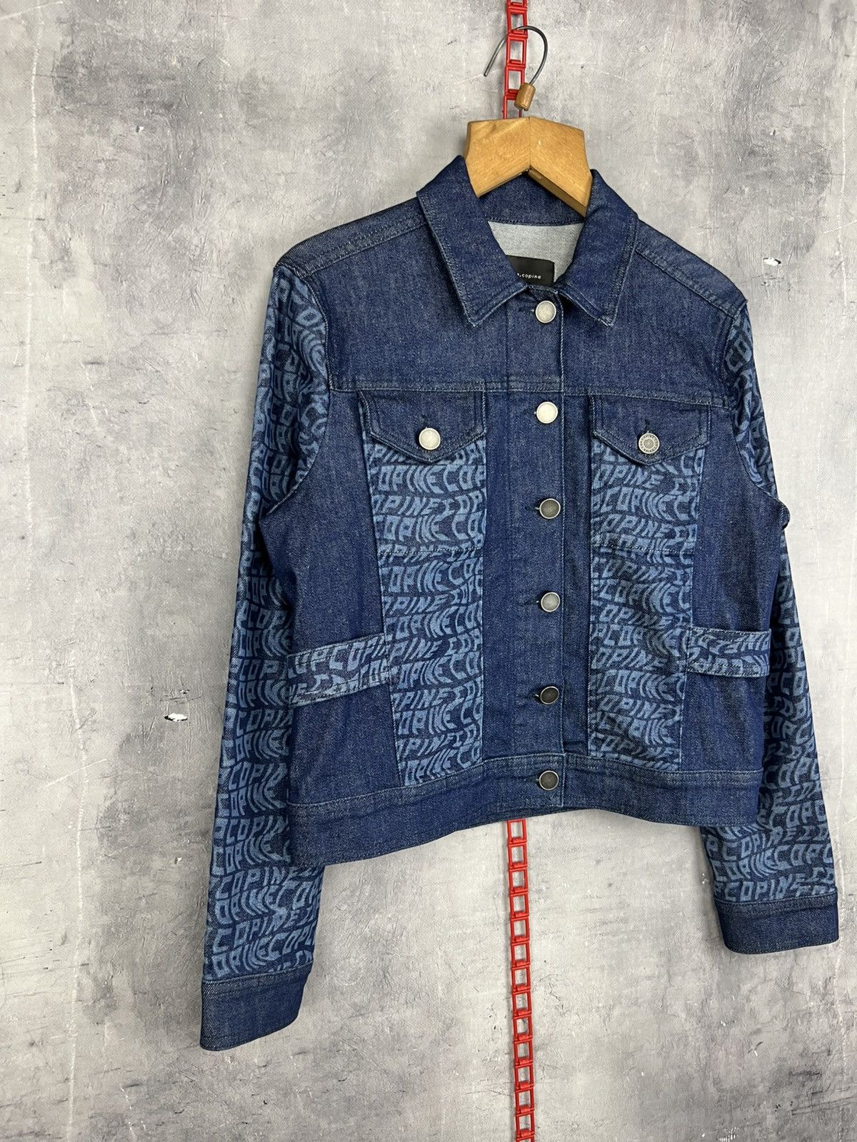 Cop Copine Cop Copine Y2K Women Monogram Denim Jacket Size 38 Size XS / US 0-2 / IT 36-38 - 5 Thumbnail
