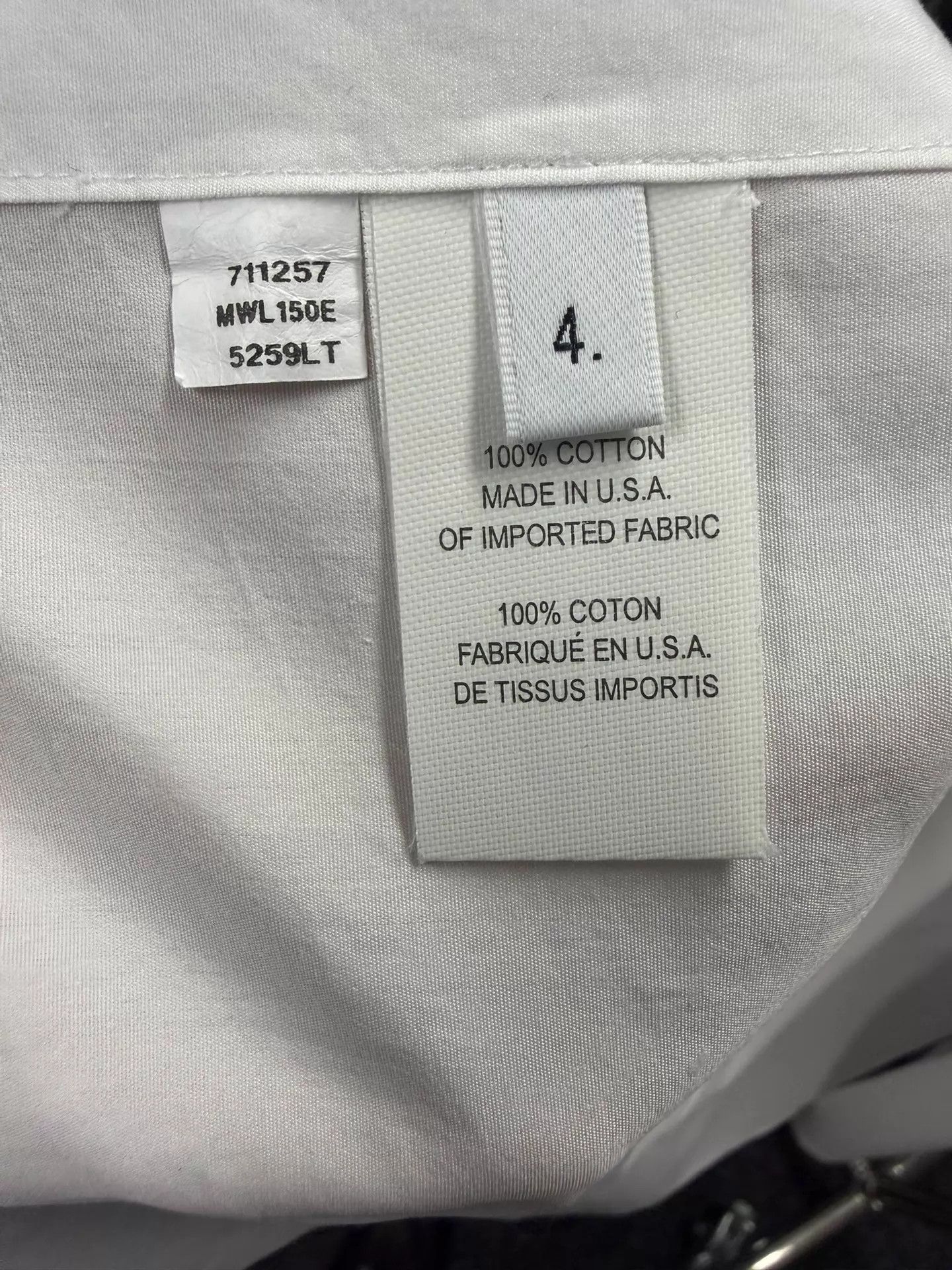 Thom Browne TB Men's Classic Double Sleeve Badge White Poplin Shirt 4 Size US XL / EU 56 / 4 - 5 Thumbnail