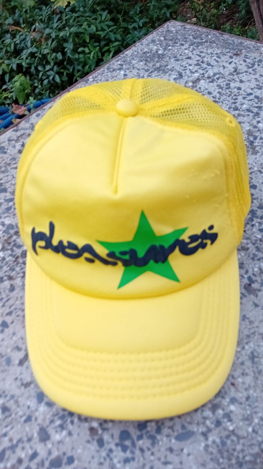 Pleasures Pleasures Vibration Mesh Trucker Hat Cap Yellow Size ONE SIZE - 2 Thumbnail