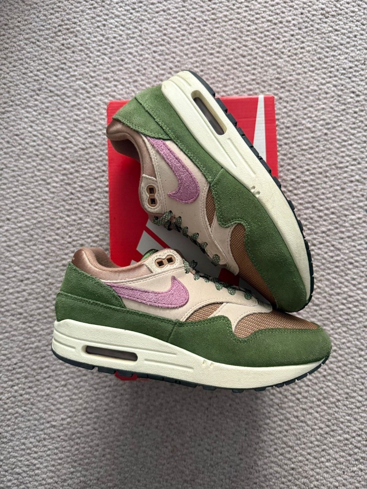 Nike Nike Air Max 1 Treeline khaki green colourway Size US 7.5 / IT 37.5 - 1 Thumbnail