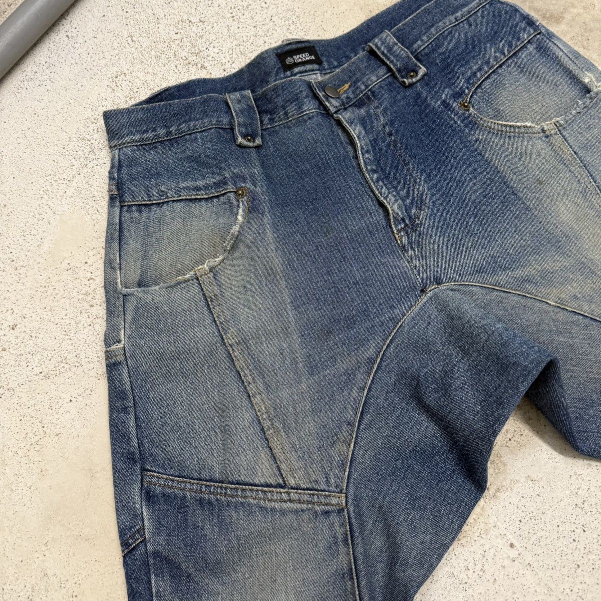 Japanese Brand Speed Orange Extra Rise Denim Pants Size US 34 / EU 50 - 7 Thumbnail
