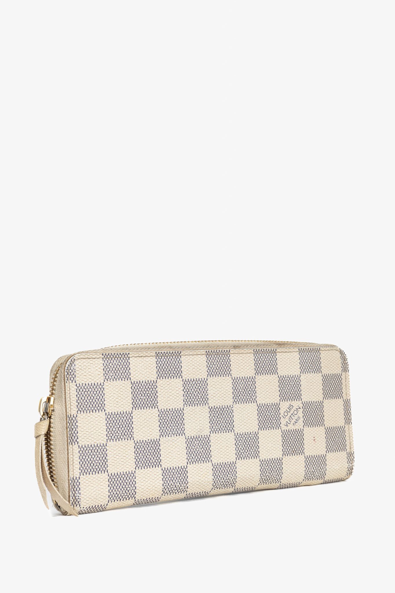 Louis Vuitton Louis Vuitton Clemence Damier Azur Canvas Zip Wallet Size ONE SIZE - 2 Thumbnail