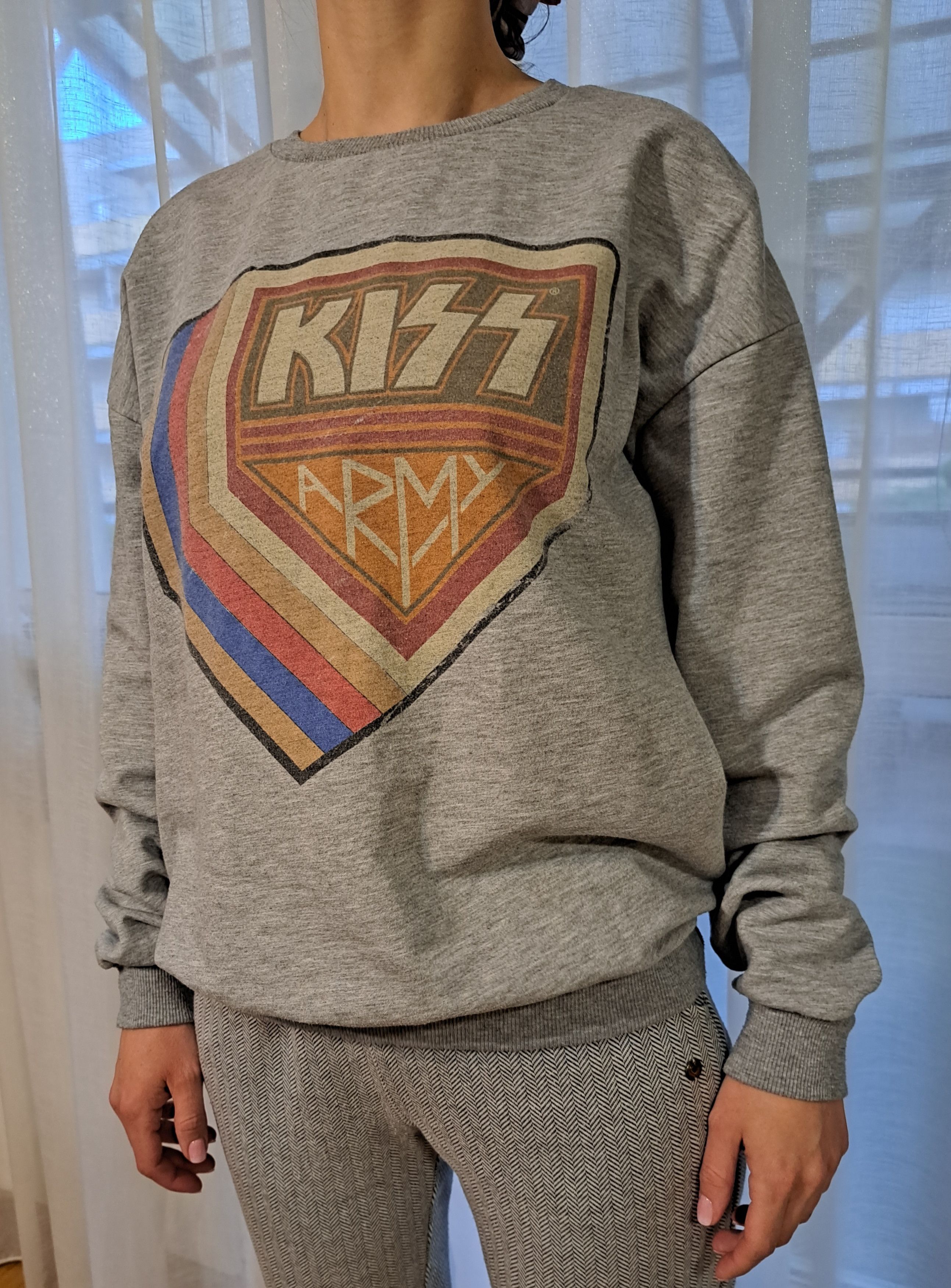 Gestuz Gestuz Kiss Army sweatshirt blouse XS gray/ grey Size XS / US 0-2 / IT 36-38 - 1 Thumbnail