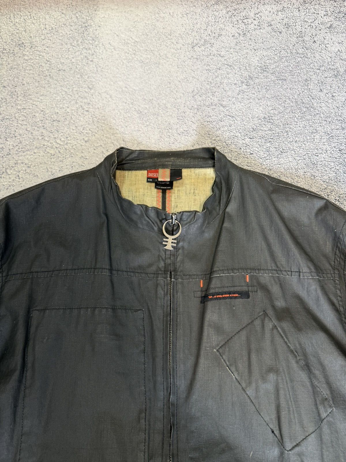 Diesel Vintage Diesel "Le Speed Freak" Jacket Archive Biker Linen Size US L / EU 52-54 / 3 - 7 Thumbnail