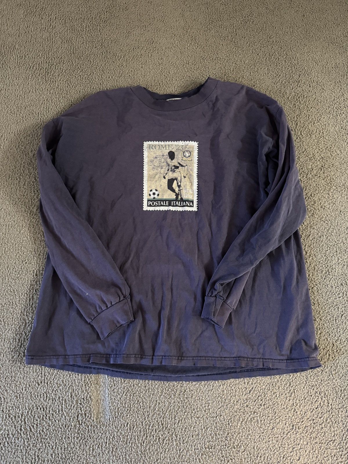 Vintage Vintage faded purple soccer long sleeve Tee Size US L / EU 52-54 / 3 - 1 Thumbnail