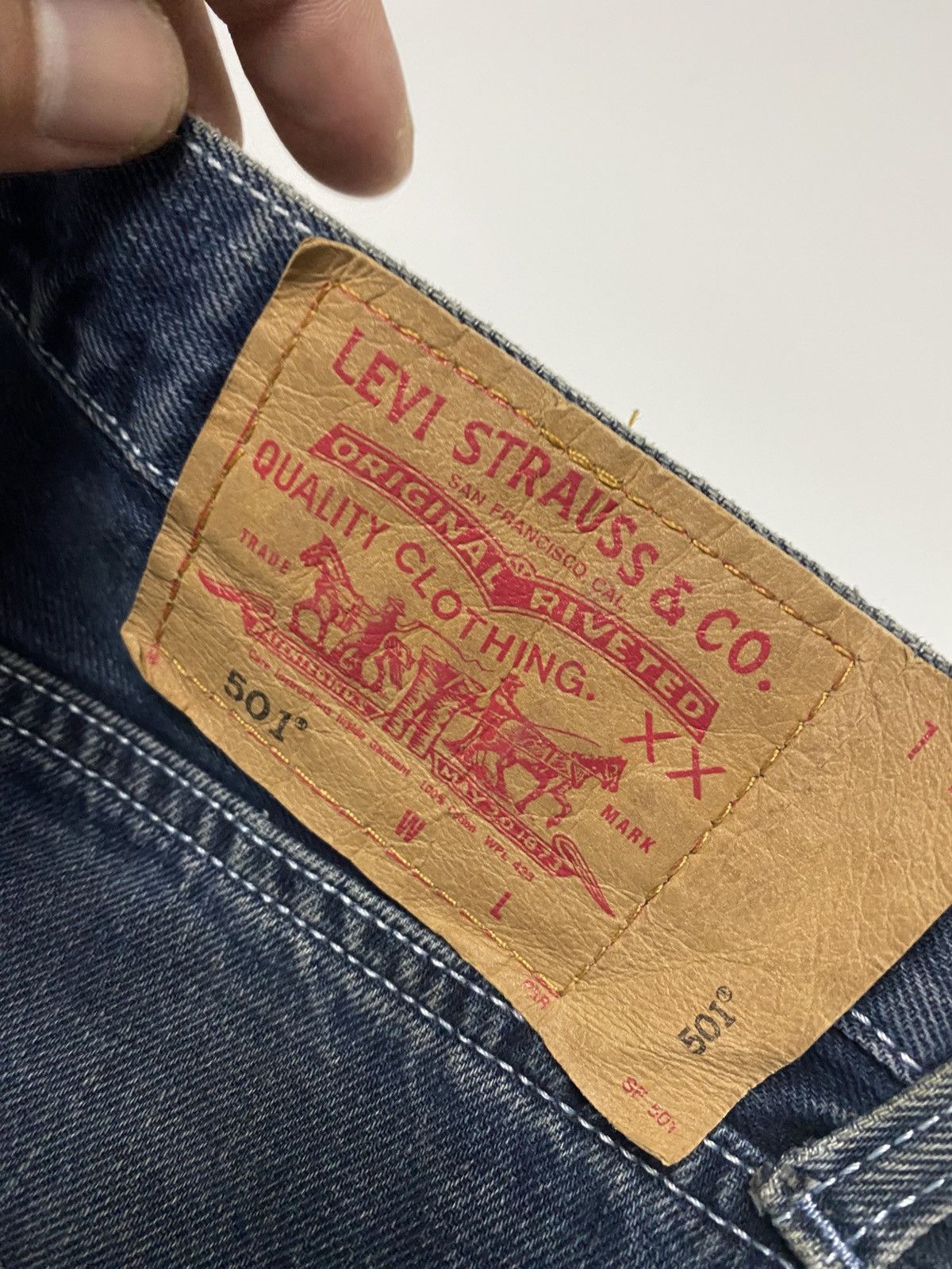 Levi's Levis 501 Straight Cut Blue jeans denim W32 Size US 33 - 10 Thumbnail