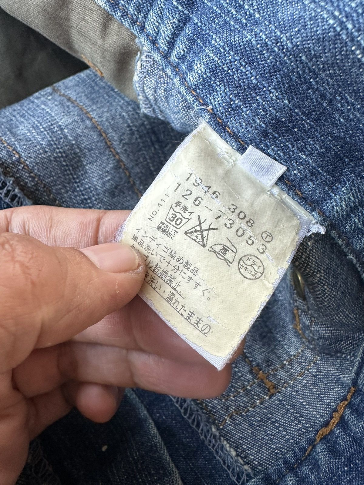 Boycott Vintage Boycott 2 Tones Denim+Cargo Pant 34x31 D162 Size US 34 / EU 50 - 10 Thumbnail
