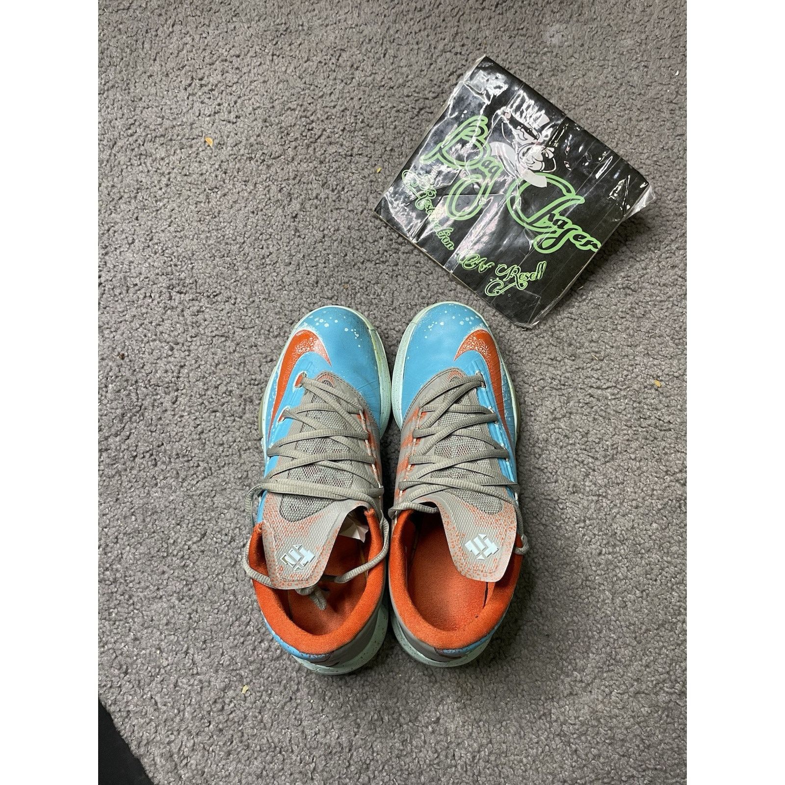Nike Size 9- Nike KD 6 Maryland Blue Crab 2013 Teal 599424 40 Size US 8 / EU 41 - 4 Thumbnail