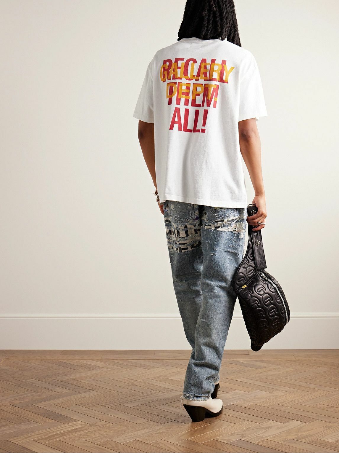 Gallery Dept. o1mle0825 Big G Ball Tee Shirt in White Size US XXL / EU 58 / 5 - 2 Thumbnail