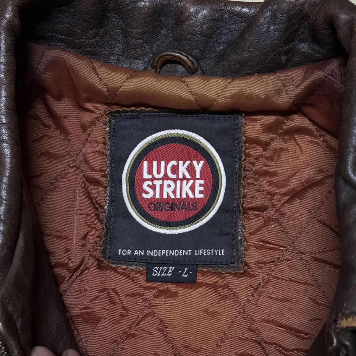 Genuine Leather Vintage Genuine Leather Lucky Strike Jacket Size US L / EU 52-54 / 3 - 5 Thumbnail