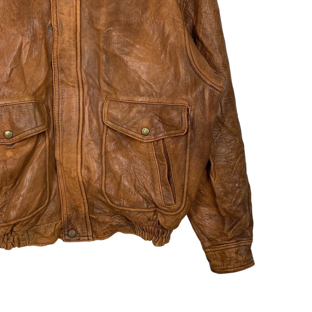 Japanese Brand Japanese Brand Jtylwear Leather Flight Jacket Size US L / EU 52-54 / 3 - 4 Thumbnail