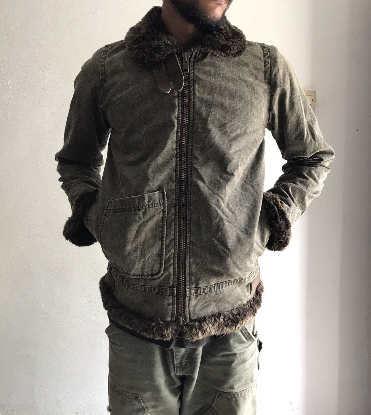 Johnbull John Bull Fur military Jacket Size US S / EU 44-46 / 1 - 14 Thumbnail