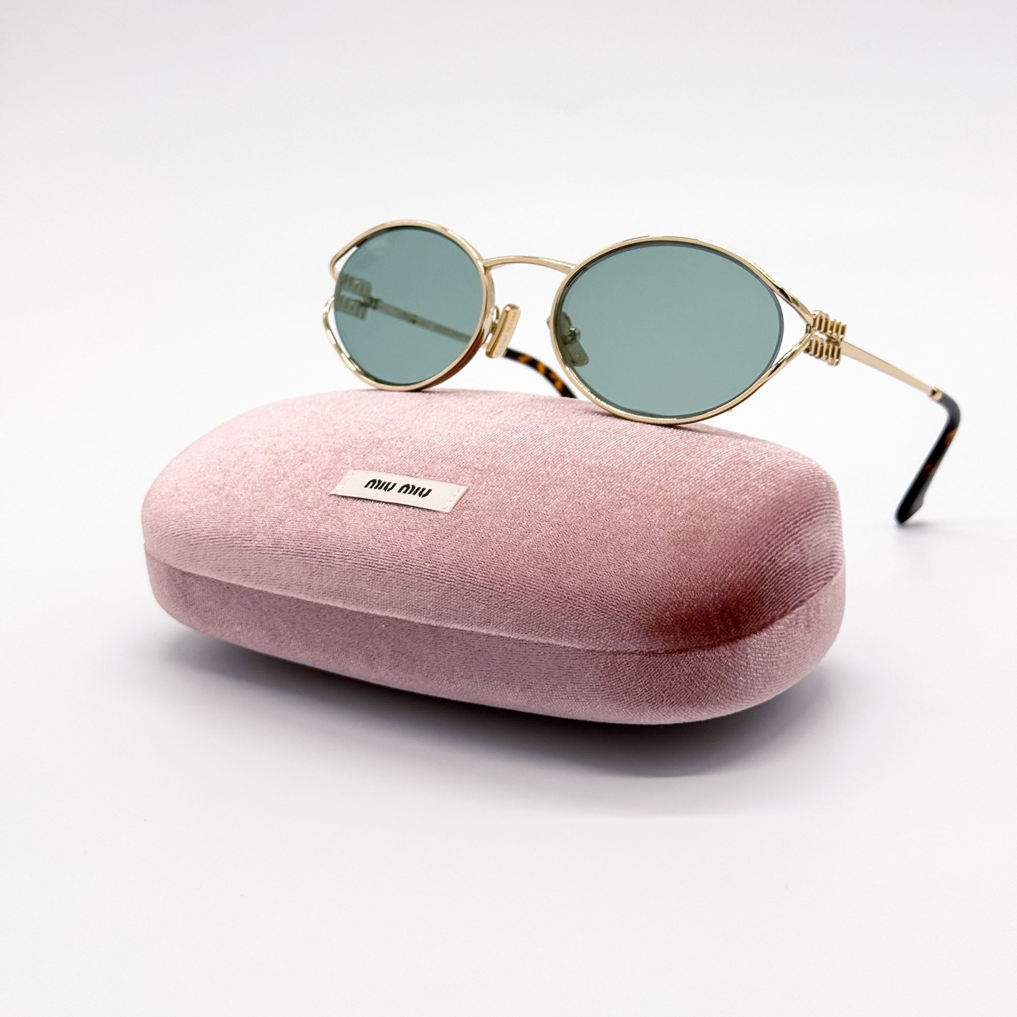Miu Miu NEW MIU MIU SUNGLASSES MU52YS 5AK04M GREEN MU 52YS, SMU 52Y Size ONE SIZE - 1 Thumbnail