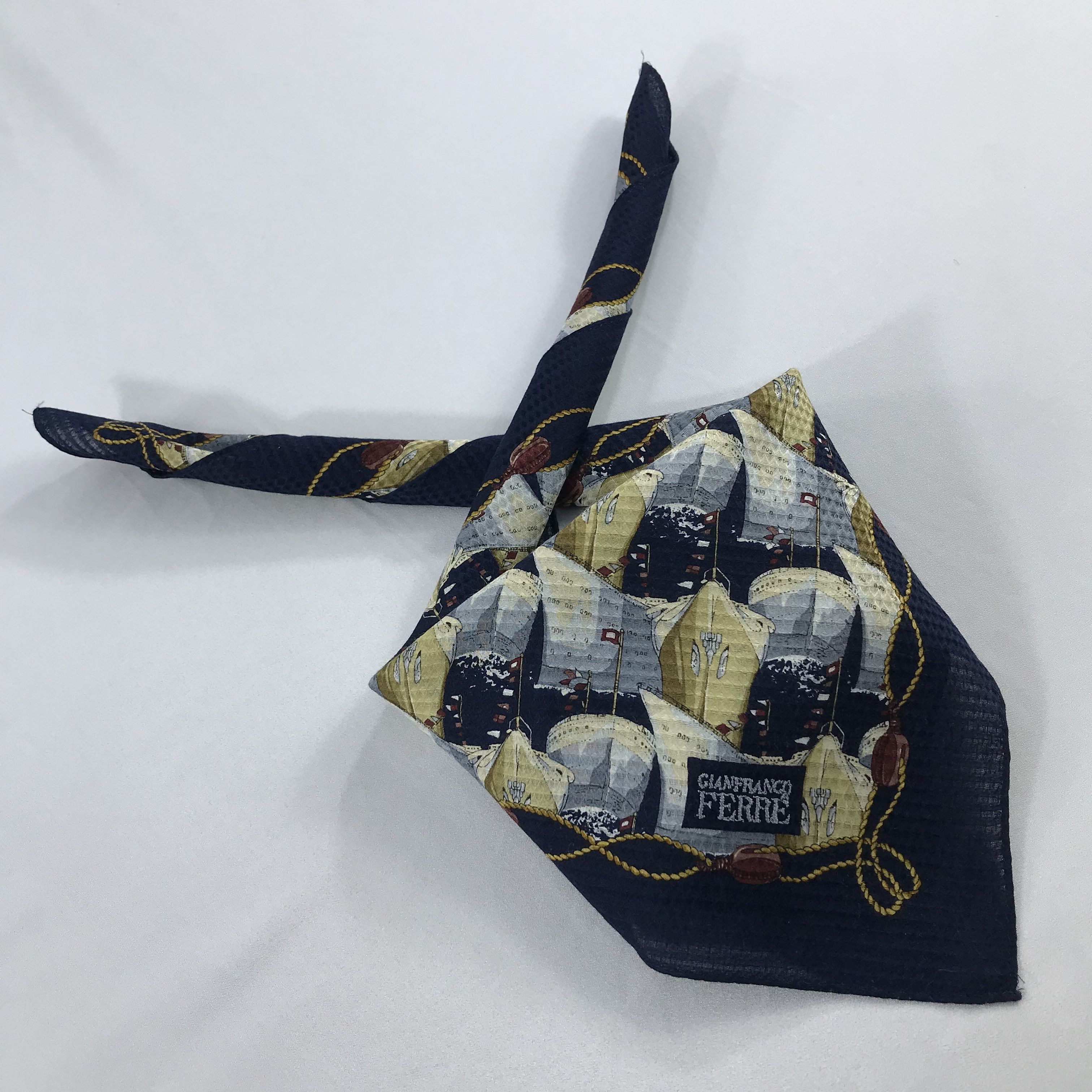 Gianfranco Ferre × Vintage Gianfranco Ferre Bandana / Handkerchief / Neckerchief -S1985 Size ONE SIZE - 4 Thumbnail