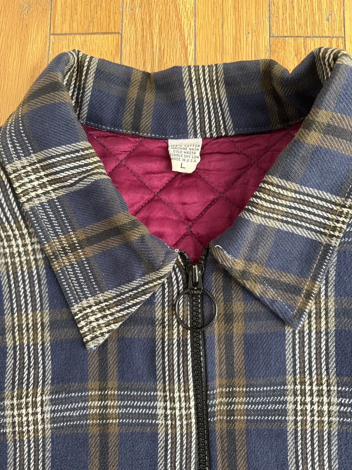 Vintage Vintage quilt lined plaid jacket Size US L / EU 52-54 / 3 - 2 Thumbnail