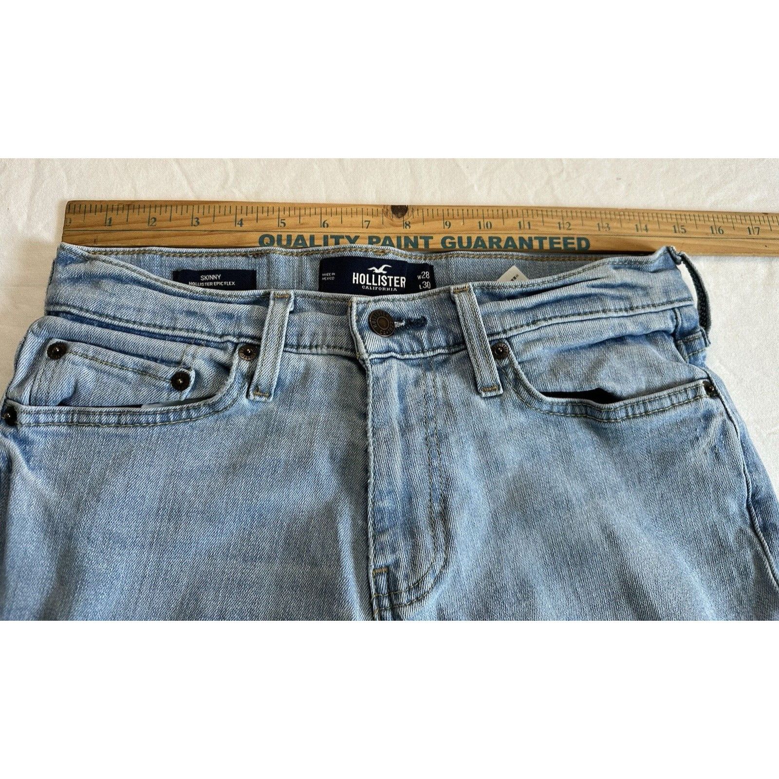 Hollister Hollister Calif 28x30 Epic Flex Skinny Light Blue Normcore Size US 28 / EU 44 - 10 Thumbnail