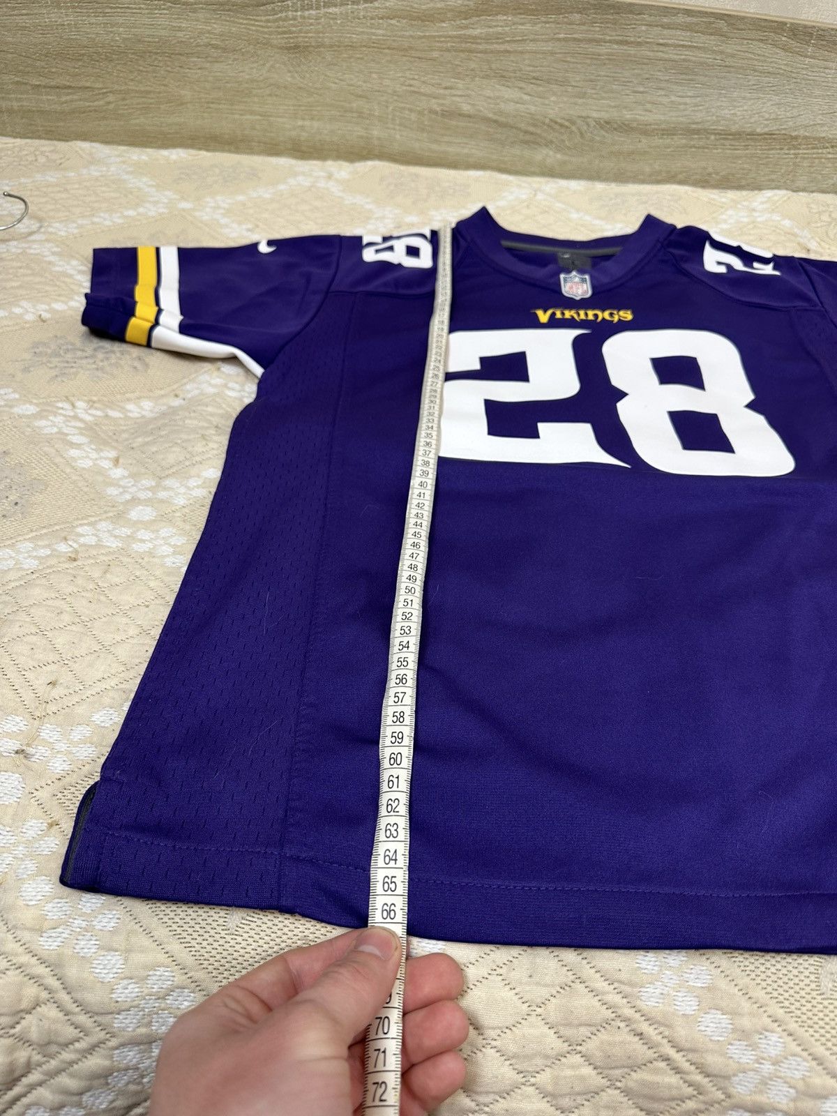 NFL 🔥 Minnesota Vikings NFL #28 Peterson Nike Jersey T Shirt Size US S / EU 44-46 / 1 - 12 Thumbnail