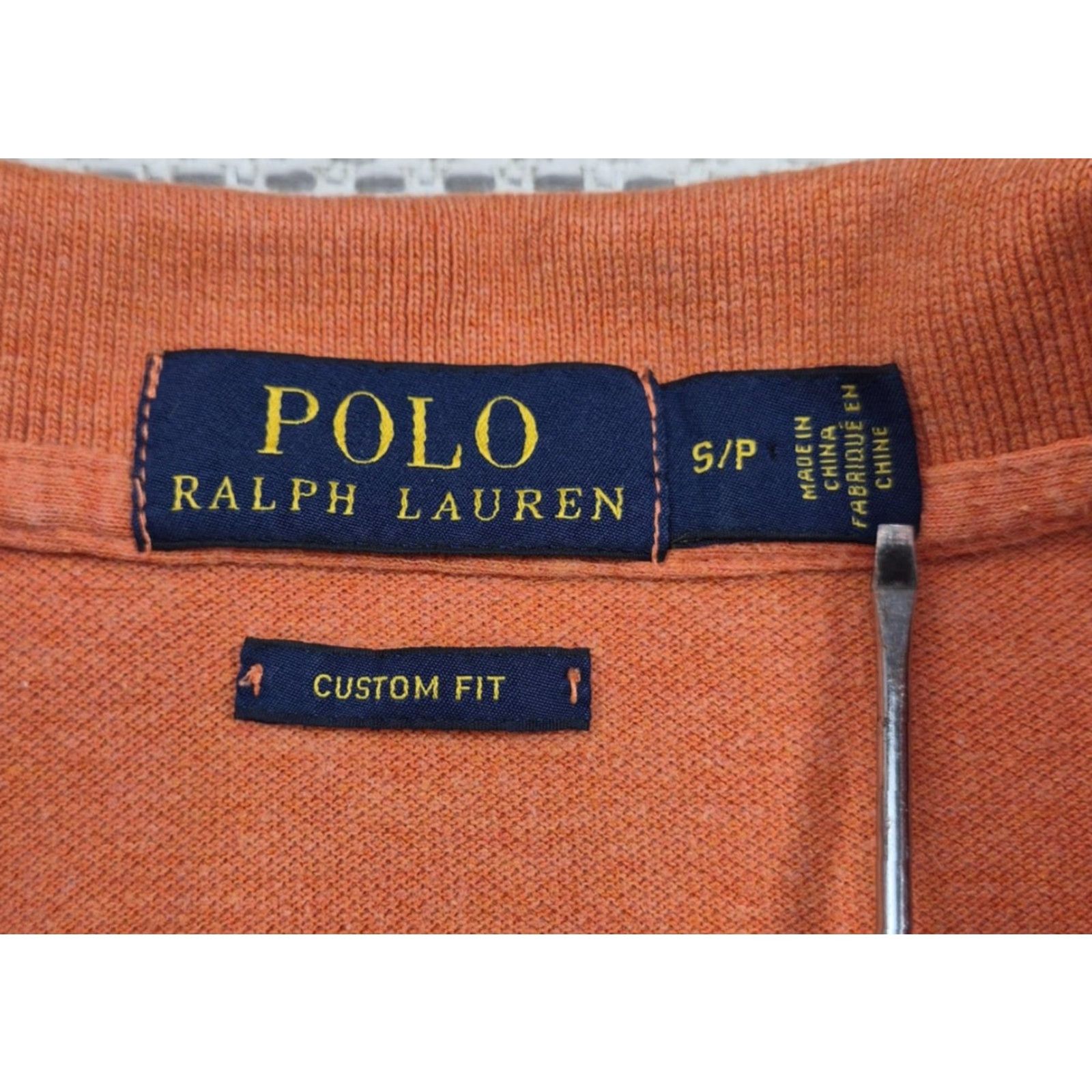 Polo Ralph Lauren Polo Ralph Lauren Polo Shirt Mens Small Orange Custom Fit Knit Cotton Pique Short Sleeve Embroidered Logo Polo Shirt Size US S / EU 44-46 / 1 - 4 Thumbnail