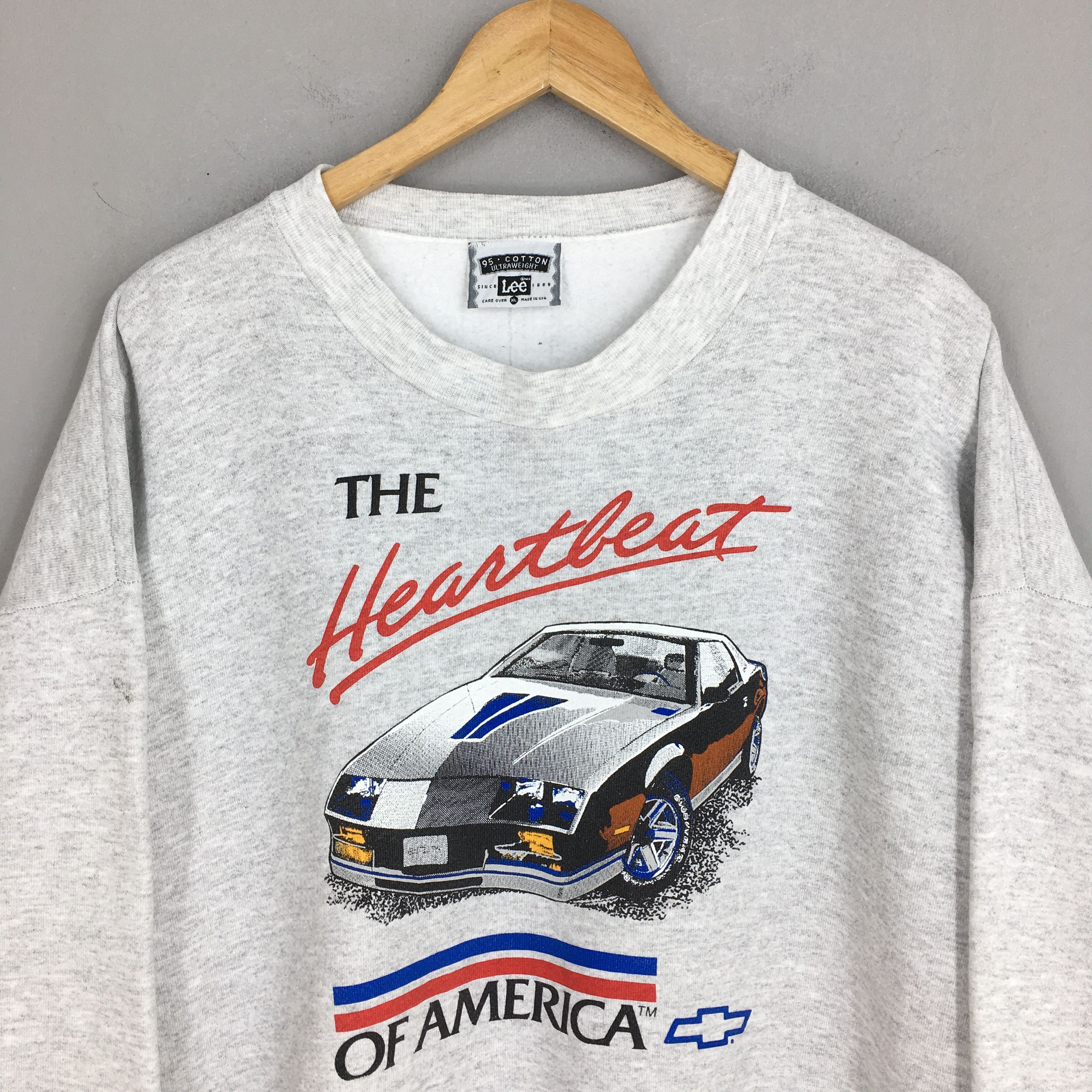 Lee Vintage 90's Chevrolet Manufacturers Sweatshirt XLarge Size US XL / EU 56 / 4 - 2 Thumbnail
