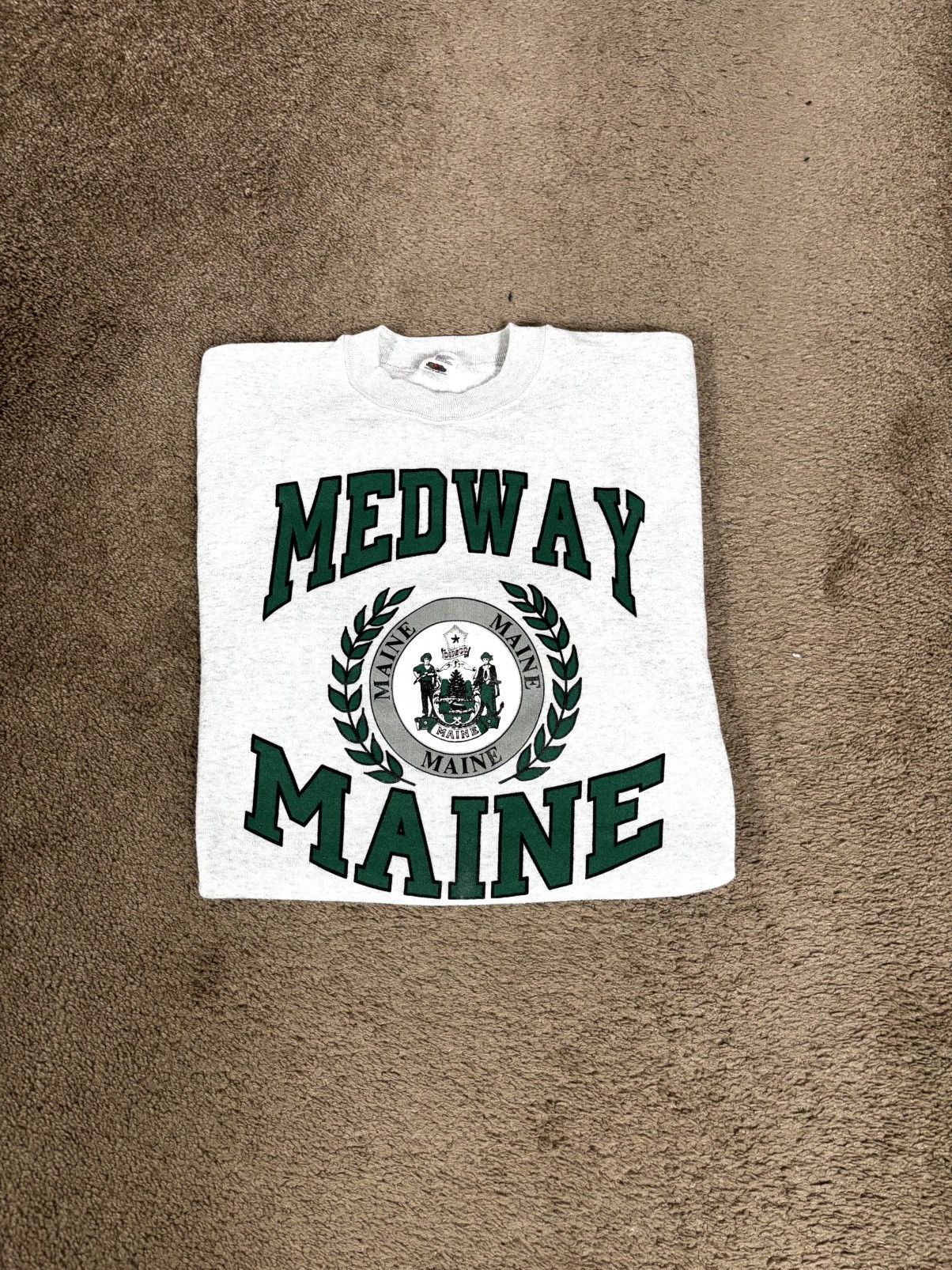 Fruit Of The Loom × Vintage Medway Maine Vintage sweatshirt Size US XL / EU 56 / 4 - 3 Thumbnail