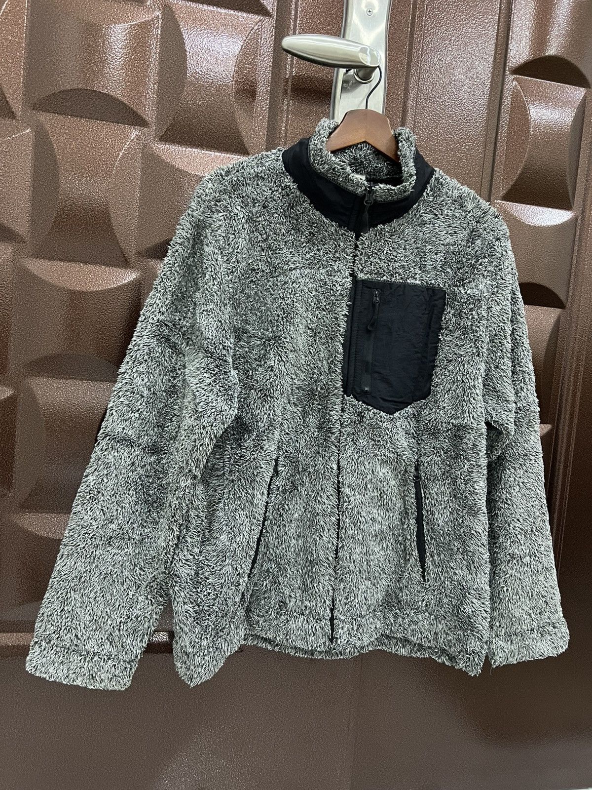 Japanese Brand GU Fur Fleece Full Zipper West Bend Sherpa Sweater Size US L / EU 52-54 / 3 - 3 Thumbnail