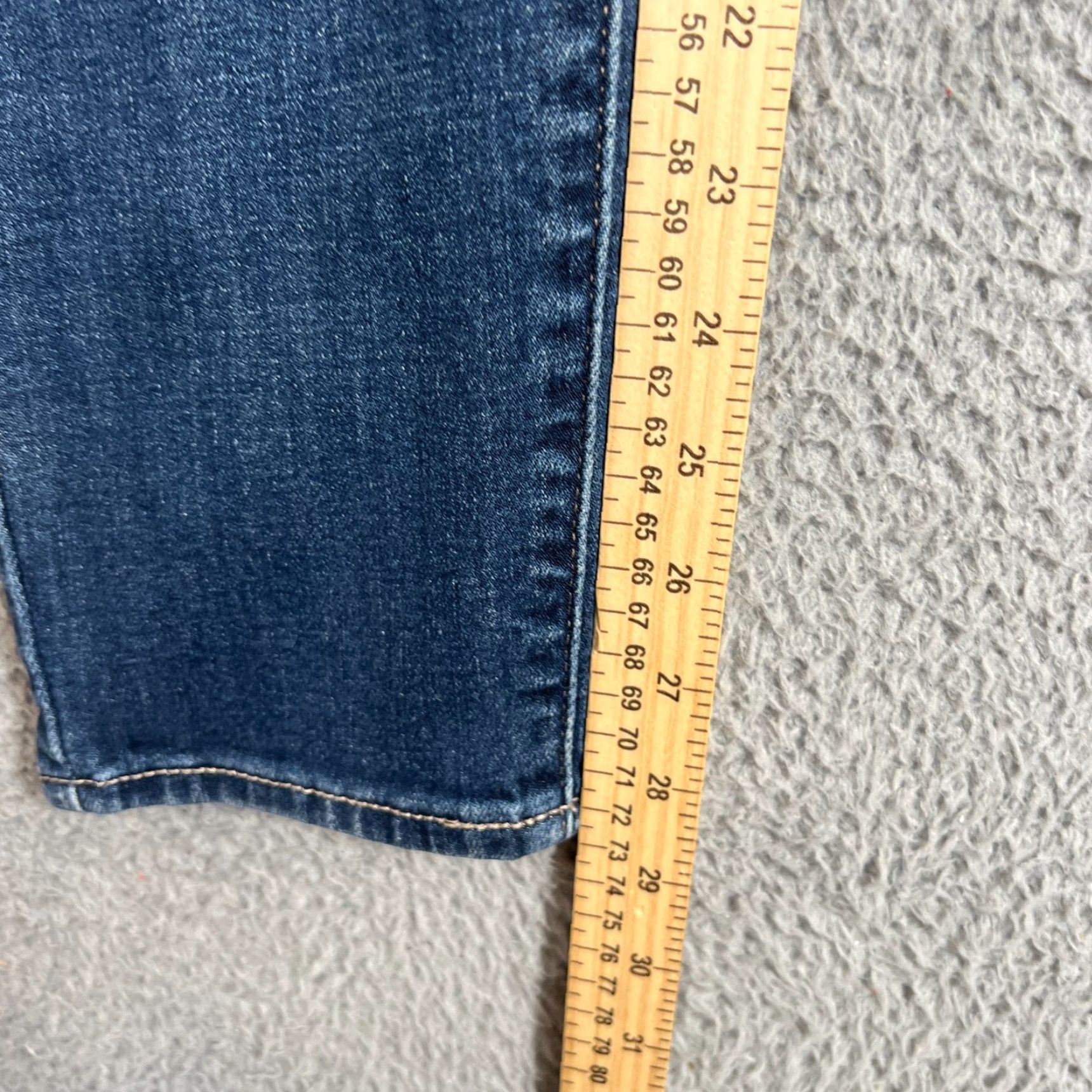 Lucky Brand VINTAGE Lucky Brand Womens Jeans Skinny Low Rise Denim 10 Blue Stretch 90s Girls Size 32" / US 10 / IT 46 - 3 Thumbnail