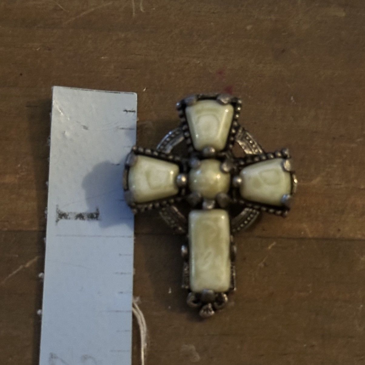 Vintage Vintage Scottish Agate Celtic cross brooch Size ONE SIZE - 2 Thumbnail