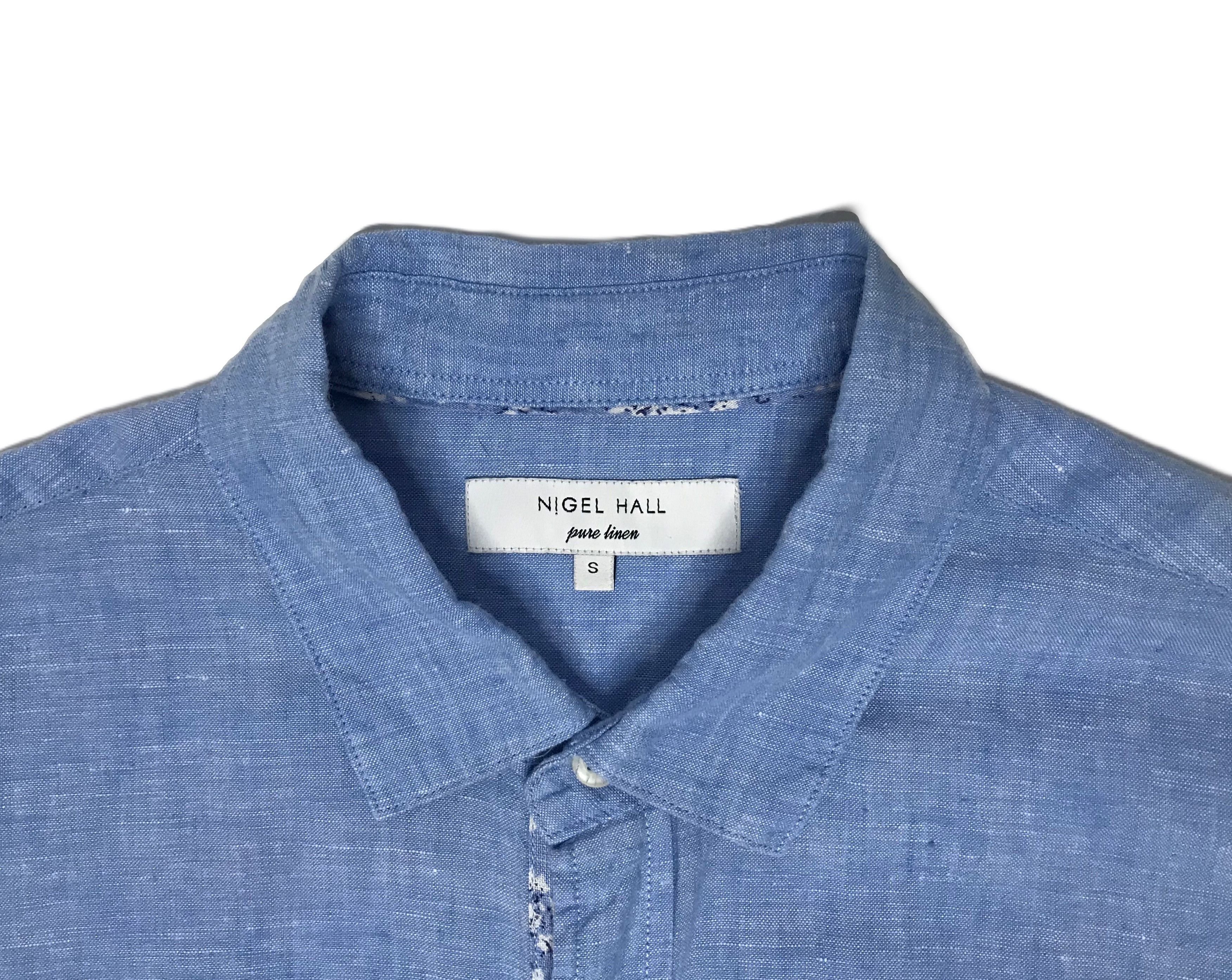 Other Nigell Hall Mens Linen Button Up Shirt Size S Size US S / EU 44-46 / 1 - 6 Thumbnail