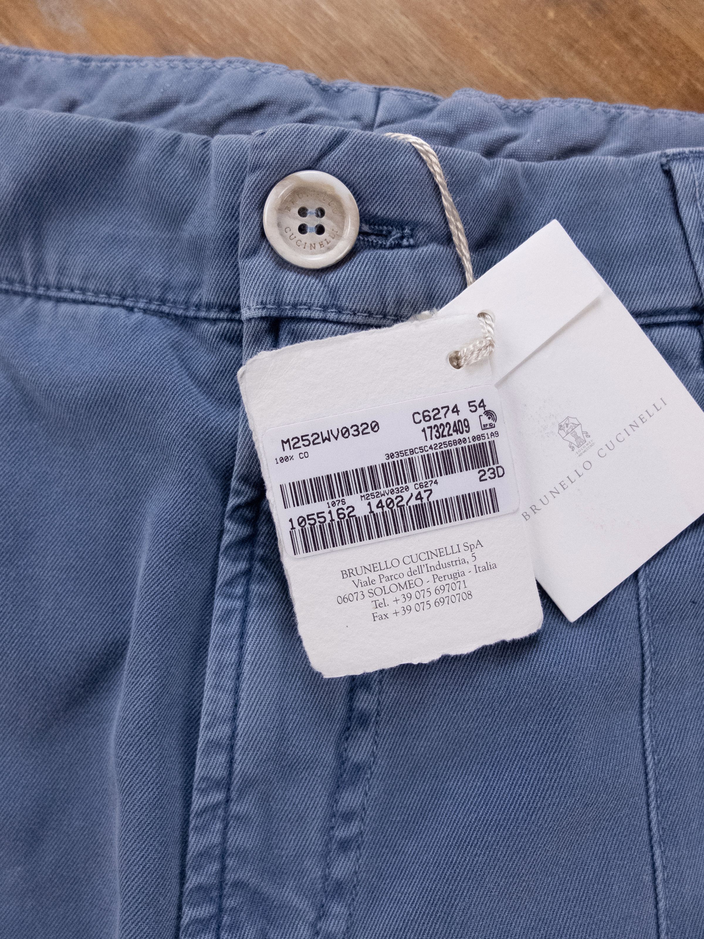 Brunello Cucinelli BRUNELLO CUCINELLI blue straight cut bermuda shorts 38 54 Size US 38 / EU 54 - 5 Thumbnail
