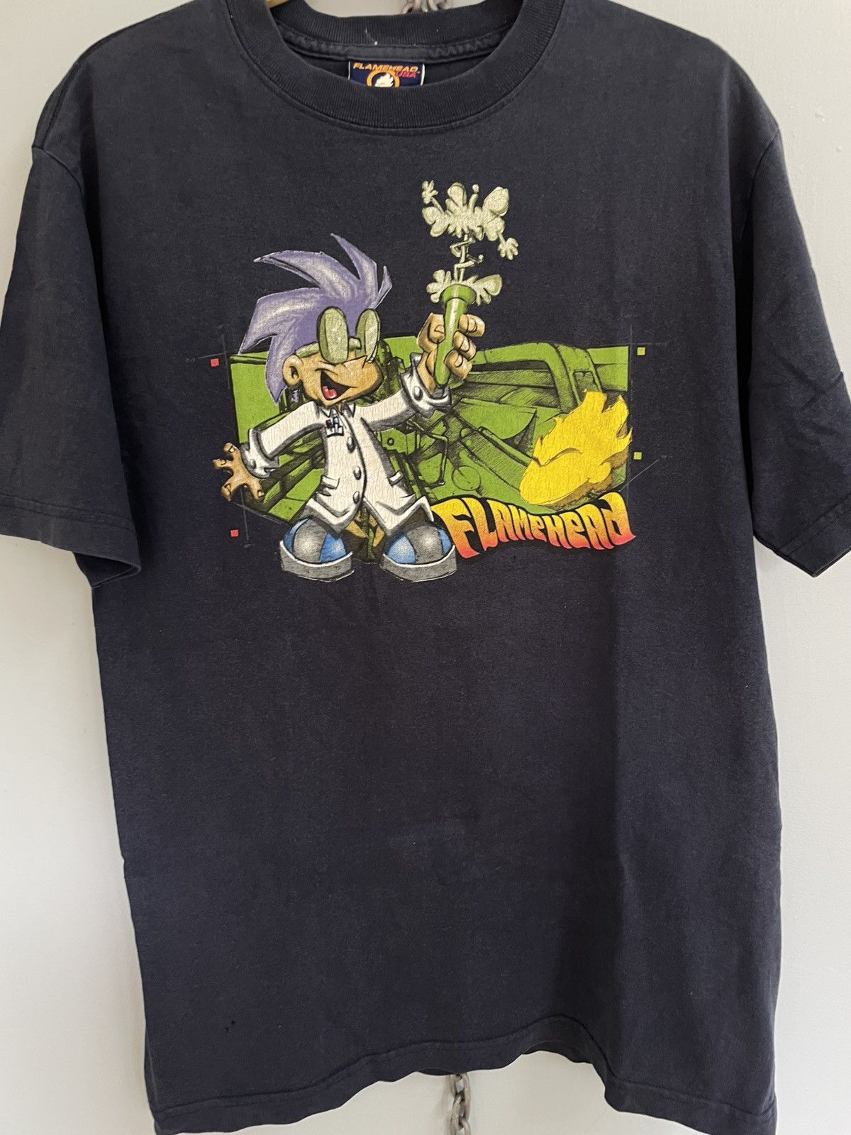 JNCO Vintage Y2K Flamehead by JNCO t shirt Size US L / EU 52-54 / 3 - 3 Thumbnail