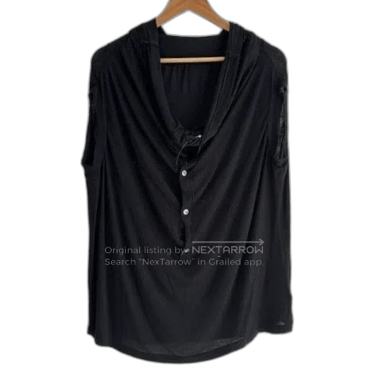 Yohji Yamamoto Y's by Yohji Yamamoto Drape Neck Top Size US M / EU 48-50 / 2 - 1 Thumbnail