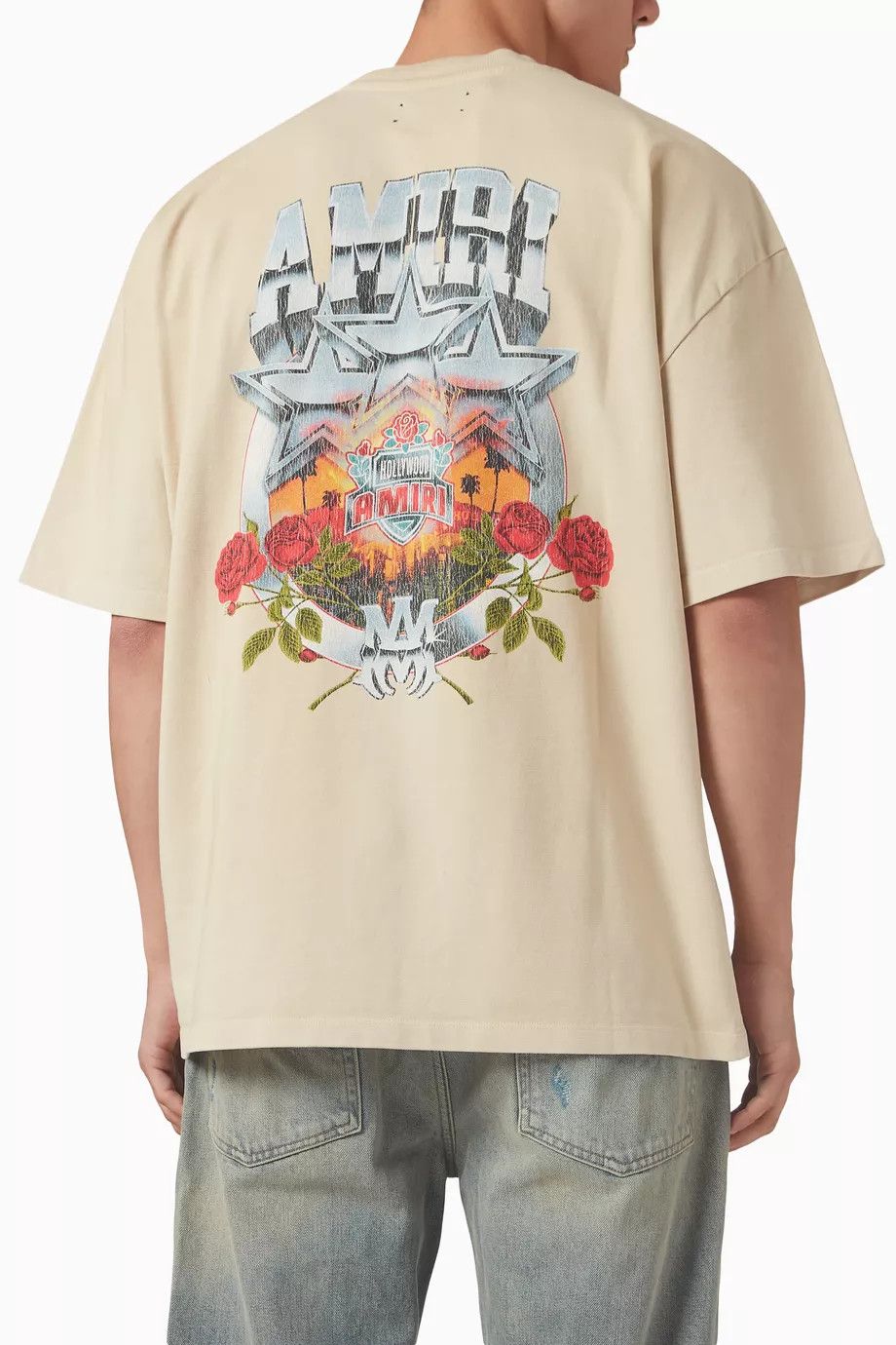 Amiri o1s1wg110326 Championship Logo T-Shirt in Beige Size US M / EU 48-50 / 2 - 4 Thumbnail