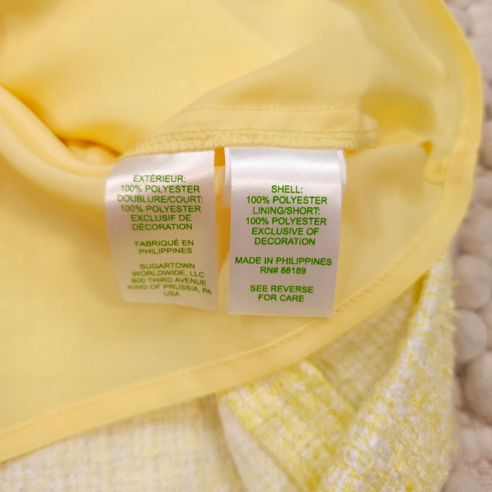 Lilly Pulitzer NWT Lilly Pulitzer Margarete Boucle Skirted Romper Yellow 6 Size M / US 6-8 / IT 42-44 - 9 Thumbnail