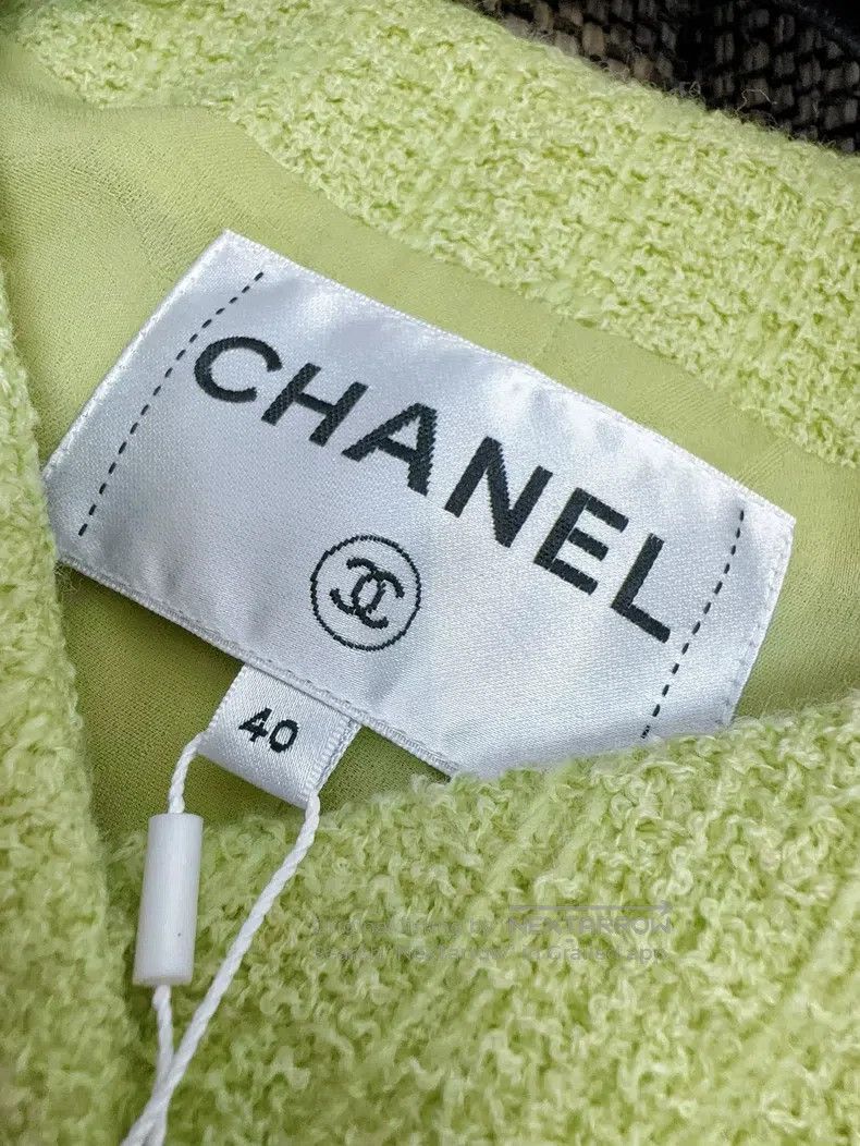 Chanel Chanel 20k equestrian series popular avocado green woven t Size S / US 4 / IT 40 - 5 Thumbnail